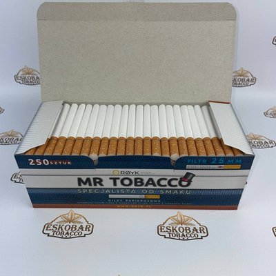 Гильзы для сигарет с длинным фильтром 25мм MR TOBACCO 250 шт MR TOBACCO 25мм фото