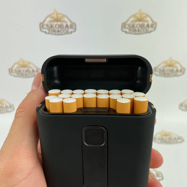 Електричний портсигар із запальничкою на спіралі USB 20шт Электрический портсигар фото