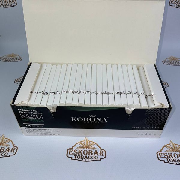 Гільзи для сигарет слім Slim Korona mentol з ментолом 250шт   Slim Korona mentol фото